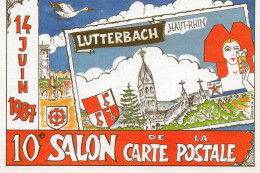 (68) LUTTERBACH 10 Salon De La Carte Postale, Bière 1987 (Haut Rhin) - Autres & Non Classés