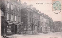 Bacqueville Pierreville - Place Du Marché - CPA °J - Autres & Non Classés