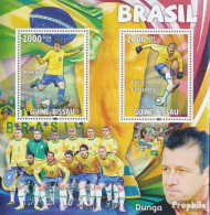 Guinea-Bissau Block 799 (kompl. Ausgabe) Postfrisch 2010 Brasilien, Kaka, Luis Fabiano, Dung - Guinea-Bissau