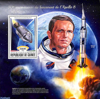 Guinea, Republic 2018 Apollo 8 S/s, Mint NH, Transport - Space Exploration - Sonstige & Ohne Zuordnung