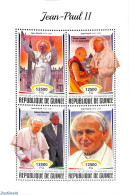 Guinea, Republic 2018 Pope John Paul II 4v M/s, Mint NH, Religion - Pope - Religion - Popes
