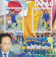Guinea-Bissau Block 798 (kompl. Ausgabe) Postfrisch 2010 Berühmte Fußballspieler - Japan - Guinea-Bissau