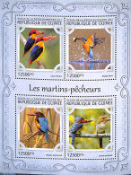 Guinea, Republic 2017 Kingfishers 4v M/s, Mint NH, Nature - Birds - Kingfishers - Other & Unclassified