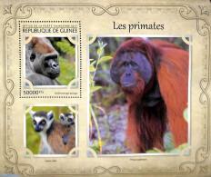 Guinea, Republic 2017 Monkeys S/s, Mint NH, Nature - Monkeys - Sonstige & Ohne Zuordnung
