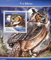 Guinea, Republic 2017 Owls S/s, Mint NH, Nature - Birds - Birds Of Prey - Owls - Autres & Non Classés