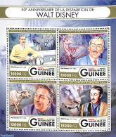 Guinea, Republic 2016 Walt Disney 4v M/s, Mint NH, Art - Disney - Disney