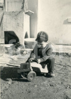 50s ORIGINAL AMATEUR PHOTO FOTO PLASTIC JEEP WILLYS JOUET TOYS BRINQUEDO AT268 - Auto's