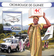 Guinea, Republic 2016 Red Cross S/s, Mint NH, Health - Transport - Red Cross - Helicopters - Rode Kruis