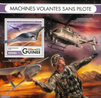 Guinea, Republic 2016 Drones S/s, Mint NH, Transport - Aircraft & Aviation - Drones - Flugzeuge