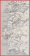 Carte Du Portugal. Larousse 1960. - Historische Dokumente