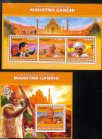Guinea, Republic 2013 M. Gandhi 2 S/s, Mint NH, History - Nature - Gandhi - Politicians - Poultry - Mahatma Gandhi