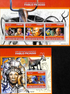 Guinea, Republic 2013 Pablo Picasso 2 S/s, Mint NH, Art - Modern Art (1850-present) - Pablo Picasso - Paintings - Autres & Non Classés