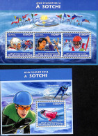 Guinea, Republic 2013 Olympic Winter Games 2 S/s, Mint NH, Sport - (Bob) Sleigh Sports - Ice Hockey - Olympic Winter G.. - Winter (Varia)