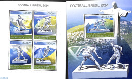 Guinea, Republic 2014 WC Football 2 S/s, Mint NH, Sport - Football - Sonstige & Ohne Zuordnung