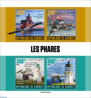 Djibouti 2023 Lighthouses, Mint NH, Nature - Various - Birds - Lighthouses & Safety At Sea - Vuurtorens