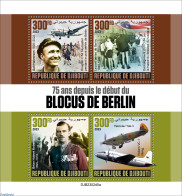 Djibouti 2023 75 Years Since The Start Of The Berlin Blockade, Mint NH, History - Transport - Militarism - Aircraft & .. - Militaria