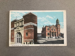 The Museum & Post Office St John's Newfoundland Carte Postale Postcard - St. John's