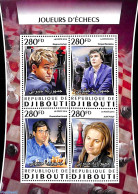 Djibouti 2016 Chess Players 4v M/s, Mint NH, Sport - Chess - Echecs