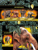Djibouti 2016 Elephants 2 S/s, Mint NH, Nature - Elephants - Djibouti (1977-...)