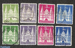 Germany, Federal Republic 1948 Definitives, Type I + Type II, 8v, Used Or CTO - Usati