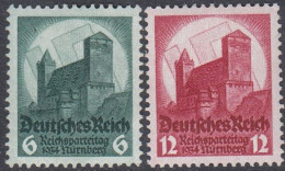 Deutsches Reich 1934 - Nürnberger Parteitag - Mi 546-547 * MH (see Scans) - Ungebraucht