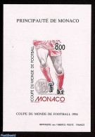 Monaco 1994 World Cup Football, Special S/s, Imperforated, Mint NH, Sport - Football - Unused Stamps