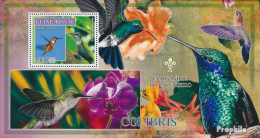 Guinea-Bissau Block 608 (kompl. Ausgabe) Postfrisch 2007 Vögel - Kolibris - Pfadfinderlogo - Guinea-Bissau