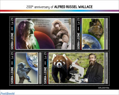 Sierra Leone 2023 Alfred Russel Wallace, Mint NH, Nature - Science - Animals (others & Mixed) - Bats - Monkeys - Pandas - Sonstige & Ohne Zuordnung