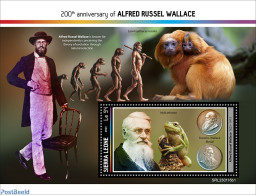 Sierra Leone 2023 Alfred Russel Wallace, Mint NH, Nature - Science - Frogs & Toads - Monkeys - Autres & Non Classés