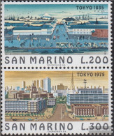 San Marino 1097-1098 Couple (complete Issue) Unmounted Mint / Never Hinged 1975 Weltstädte - Unused Stamps