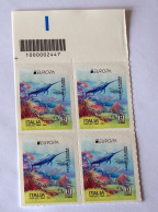 ITALIA 2024, EUROPA CEPT , FAUNA E FLORA SOTTOMARINA, BLOCK MNH** - 2021-...: Mint/hinged