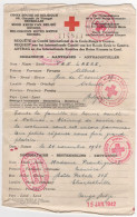 Croix Rouge De Belgique - Rood Kruis Van België - Request - Letter From Oostende To Elisabethville Congo Belge - 1942 - - Historische Documenten