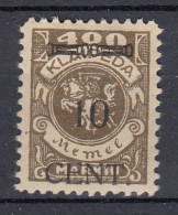 MEMEL 1923 Mint MH(*) Mi 181 #MM40 - Memelland 1923