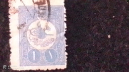 OSMANLI--1908     1     PİA                 DAMGALI - Used Stamps