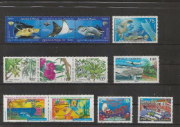 N CALEDONIE   LOT  DE  12  TIMBRES     N**  BONNE COTE - Ongebruikt