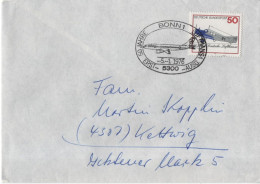 Germany Deutschland 1976 FDC Lufthansa Plane Airplane Aviation, Canceled In Bonn - 1971-1980