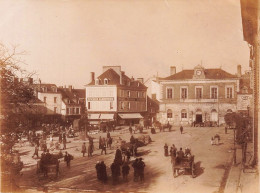 Chateauroux * Place Du Marché * Epicerie Parisienne * Commerces * Photo Ancienne Vers 1900 Format 10.6x8cm - Chateauroux