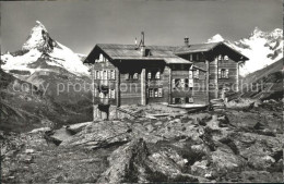 11902579 Zermatt VS Touristenhaus Fluhalp Mit Matterhorn Dt Blanche Gabelhorn  - Other & Unclassified