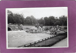 88 Carte Photo  EPINAL Guerre De 1940 Pont Sauté Entre Le Parc Et La Rue D'Alsace   Miltaria - Epinal