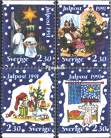 Schweden 1692-1695 (kompl.Ausg.) Postfrisch 1991 Weihnachten - Neufs