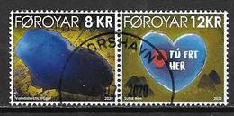 Féroé 2020 Timbres Oblitérés Saint Valentin - Faroe Islands