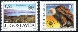 YUGOSLAVIA 1990 - PROTECCION DE LA NATURALEZA - YVERT 2317/2318** - Ungebraucht