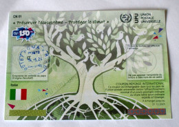 ITALIA 2024, COUPON INTERNATIONAL REPONSE, TIPO ABIJAN , 150 ANNI UPU USED - 2021-...: Mint/hinged