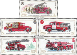 Sowjetunion 5559-5563 (kompl.Ausg.) Postfrisch 1985 Feuerwehrfahrzeuge - Nuevos