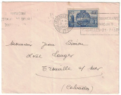 Seine Et Oise - Versailles - Lettre Pour Le Calvados - 1f75 28 Juin 1938 Seul Sur Lettre - 21 Juillet 1938 - Postal Rates