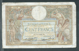 FRANCE * 100 Francs LUC OLIVIER MERSON  DA.8=9=1932.DA. --L.36853 019  --  Laura14330 - 100 F 1908-1939 ''Luc Olivier Merson''