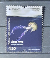 2024 - Portugal - MNH - EUROPA - Underwater Fauna And Flora - Madeira - Recycled Paper -1 Stamp + Block Of 1 Stamp - Ongebruikt