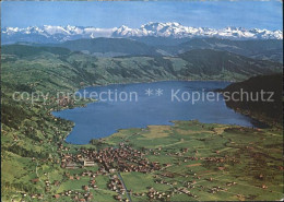 11891319 Aegeri Aegeri Unteraegeri Unter-Aegeri ZG Mit See Und Alpen Fliegeraufn - Andere & Zonder Classificatie