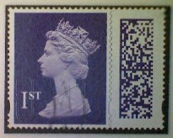 Great Britain, Scott MH501, Used (o), 2022 Machin (MEIL/M22L) Queen Elizabeth II, 1st, Violet - Série 'Machin'