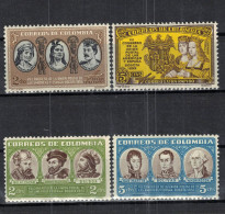 CHCT85 -The 7th Postal Union Congress Of The Americas And Spain, 4 Out Of 7, MH, 1955, Colombia - Kolumbien